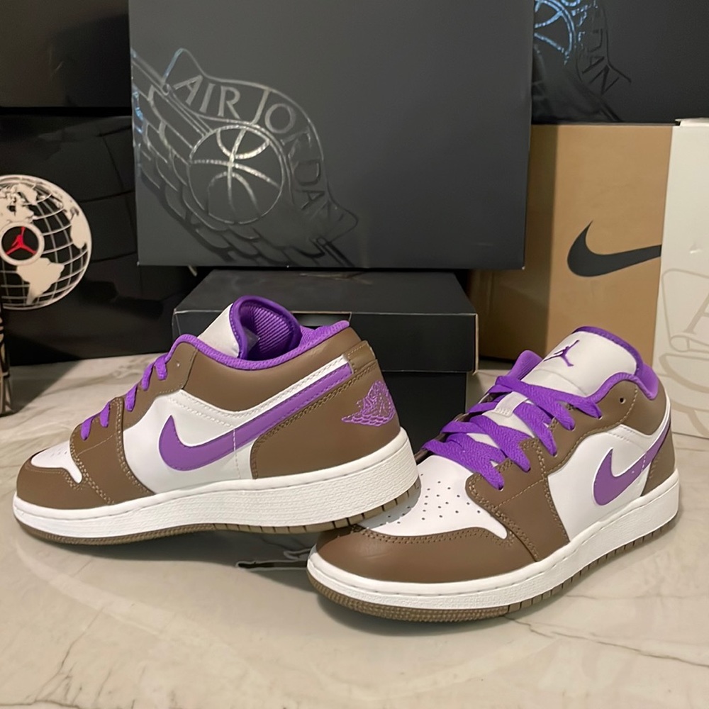 Air Jordan 1 Low Purple Mocha 8wmns